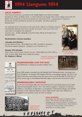 Llangwm: A Village at War Exhibition 1914-3